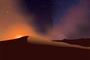 Galaxy desert starry sky background wallpaper