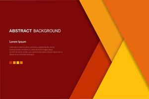 orange abstract papercut background vector