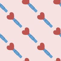 Vector flat hand drawn seamless pattern