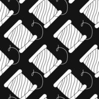 Vector flat hand drawn seamless pattern