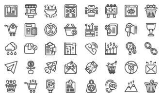 Marketing filled icon, outline style vector