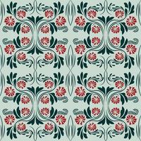 Folk flowers print Floral pattern Ethnic art vector