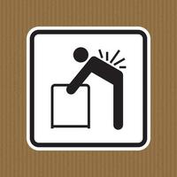 El peligro de levantamiento puede provocar lesiones; consulte el manual de seguridad para obtener instrucciones sobre el levantamiento