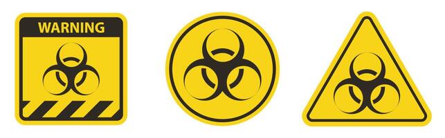 Beware Biological Hazard Symbol Isolate On White Background,Vector Illustration EPS.10 vector