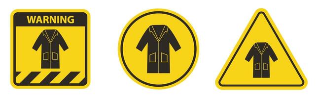 PPE Icon.Wear Smock Symbol Sign Isolate On White Background,Vector Illustration EPS.10 vector