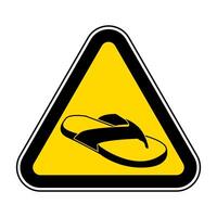 Do not No Open Toed Shoes vector