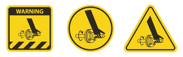 Entanglement Of Hand Rotating Shaft Symbol Sign Isolate On White Background,Vector Illustration EPS.10 vector