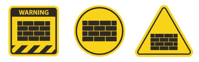 Brick Wall Icon Symbol Sign Isolate on White Background,Vector Illustration EPS.10 vector