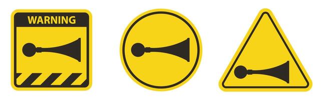 PPE Icon.Sound Horn Symbol Sign Isolate On White Background,Vector Illustration EPS.10 vector