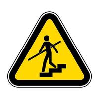 Avoid A Fall Use Handrails Sign vector