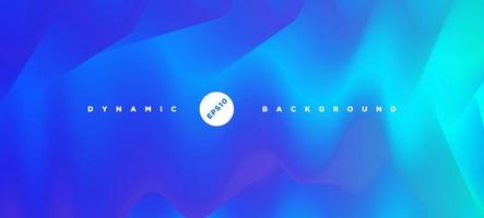 Abstract blue neon fluid dynamic gradient background vector