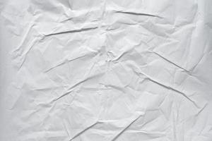 white crumpled paper texture background photo