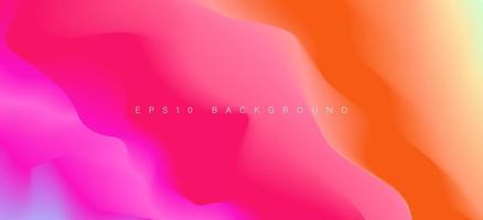 Colorful abstract fluid dynamic gradient background vector