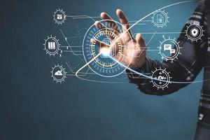 Document Management Data System Business Internet Technology Concept. photo