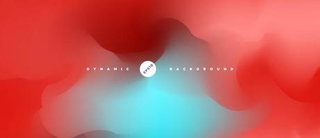 Colorful abstract fluid dynamic gradient background vector