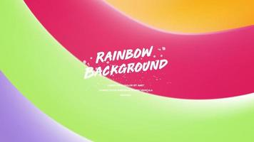 Colorful vibrant trendy 3d abstract dynamic widescreen background vector