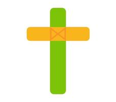 diseño de icono o símbolo en forma de cruz vector
