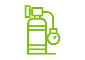 oxygen cylinder icon or symbol design vector