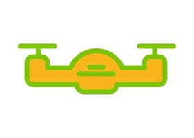 diseño vectorial, icono de forma de dron vector