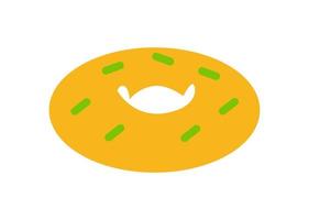 icono de forma de donut o diseño de símbolo vector