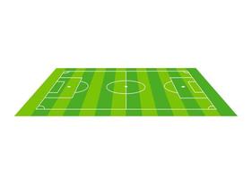 diseño de ilustración de forma de campo de fútbol vector