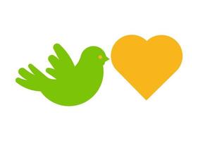 love bird icon or symbol design vector