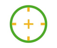 vector design, illustration, icon or symbol of target shape