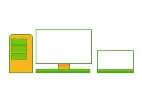 computer technology icon or symbol design vector