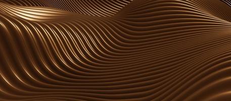 Wave background parallel lines waves of plastic twisted curves 3D illustration photo
