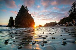 Olympic national park landscape in usa photo