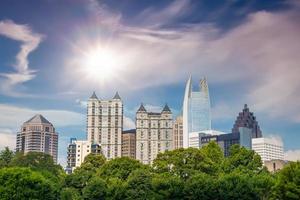 Piedmont Park in Downtown Atlanta city in USA photo