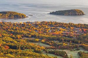 otoño en el parque nacional acadia, maine, estados unidos foto