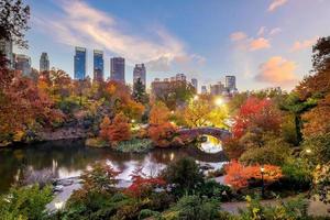 Central Park in autumn  in midtown Manhattan New York City photo