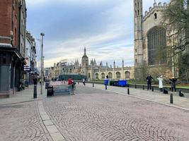 Cambridge in the UK in December 2021. A view of Cambridge University photo