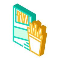 straws snack isometric icon vector illustration