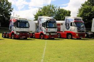 Whitchurch in Shropshire in June 2022. A view of some Trucks at a Truck show photo