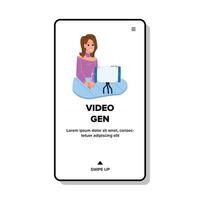 vector de generación de video