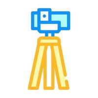 theodolite, vertical projection device color icon vector illustration