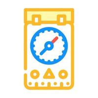 compass tool color icon vector illustration