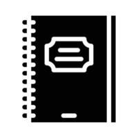 spring diary glyph icon vector illustration