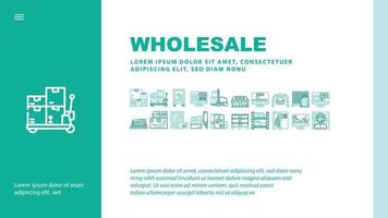 Wholesale Service Landing Header Vector