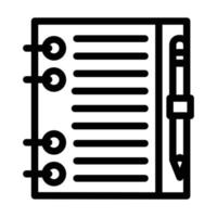 replaceable leaflet diary line icon vector illustration