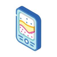 sounder diver electronic gadget isometric icon vector illustration