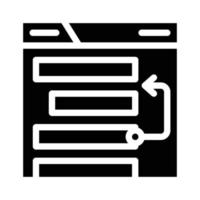 web site promotion place seo optimization glyph icon vector illustration