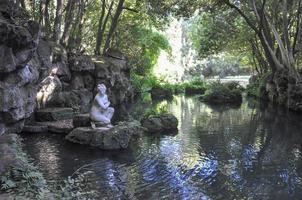 English garden at the Royal palace aka Reggia in Caserta photo