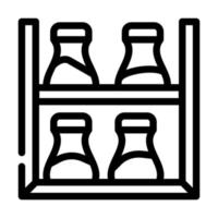 spice shelf line icon vector illustration