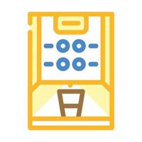 vending coffee machine color icon vector illustration