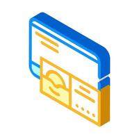 disc with operating system isometric icon vector illustration