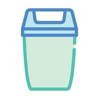 rubbish bin color icon vector color illustration