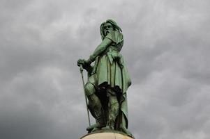 The emblematic statue of  Vincingetorix from alesia, Burgundy France photo